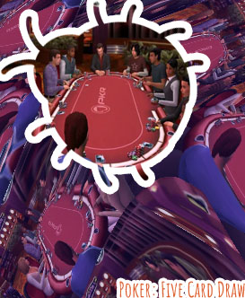 Poker online with computer