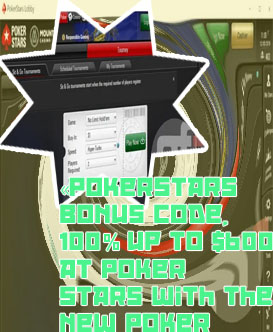 Pokerstars sign up code
