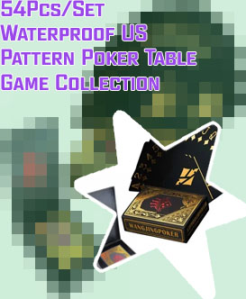 Waterproof poker set